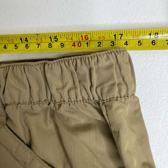 LL Bean Khaki Tan Hiking Pants Cargo Utility Side Elastic Women Size Large Reg - Picture 9 of 14